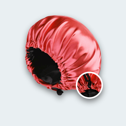 DreamCap Satinhaube in Ruby Rot, wendbar
