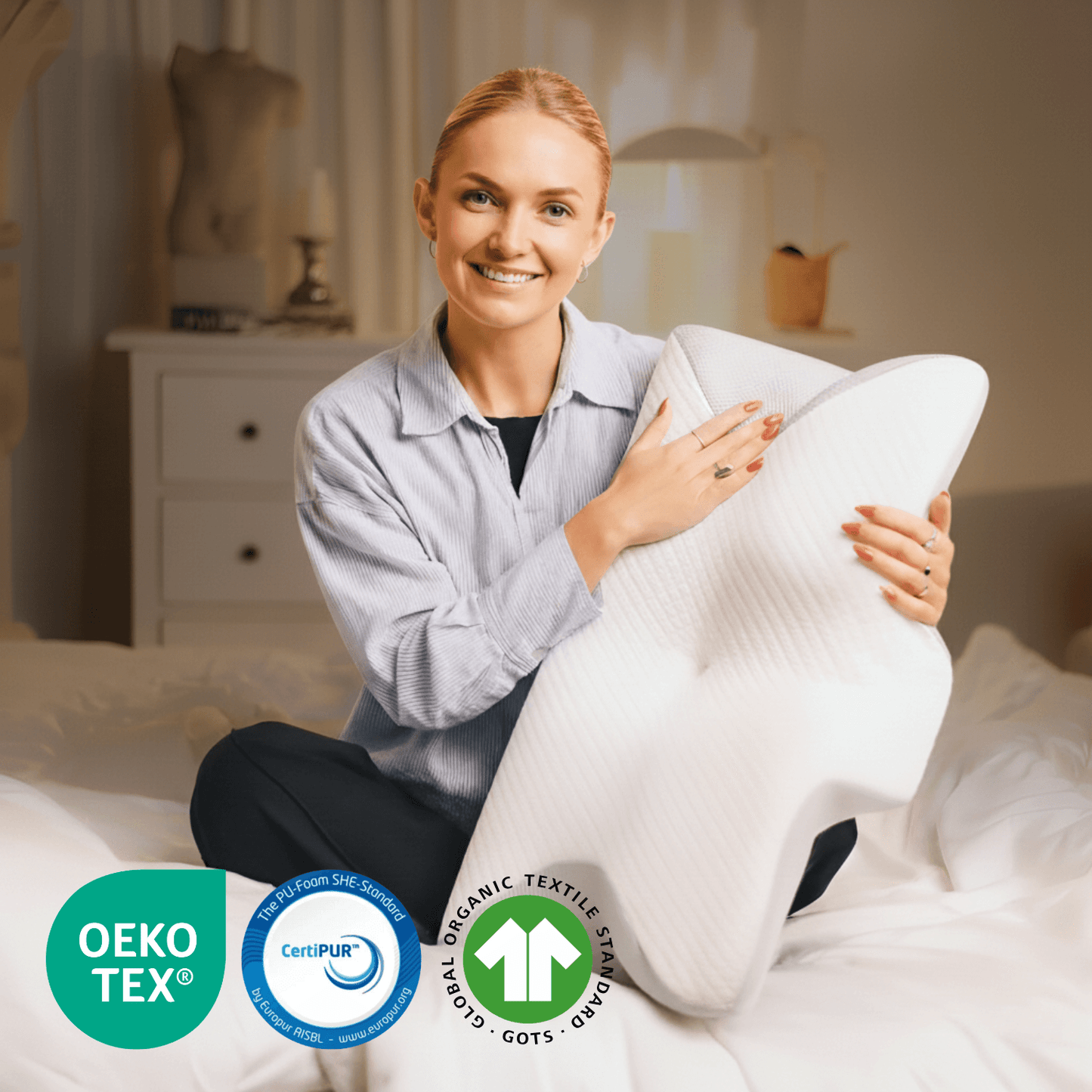 SleepFit Kissen - Orthopädisches Design für gesunden Schlaf